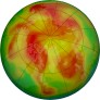 Arctic ozone map for 2024-04-29